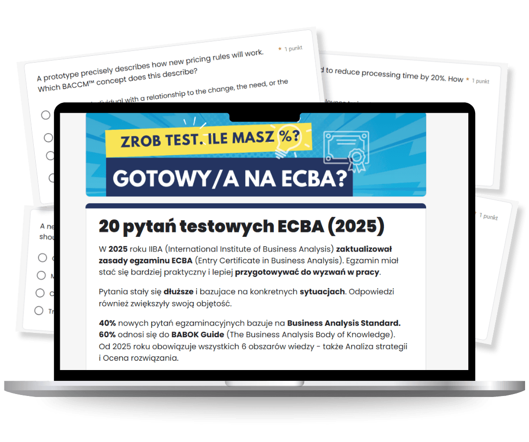 20 pytań testowych ECBA - analiza it