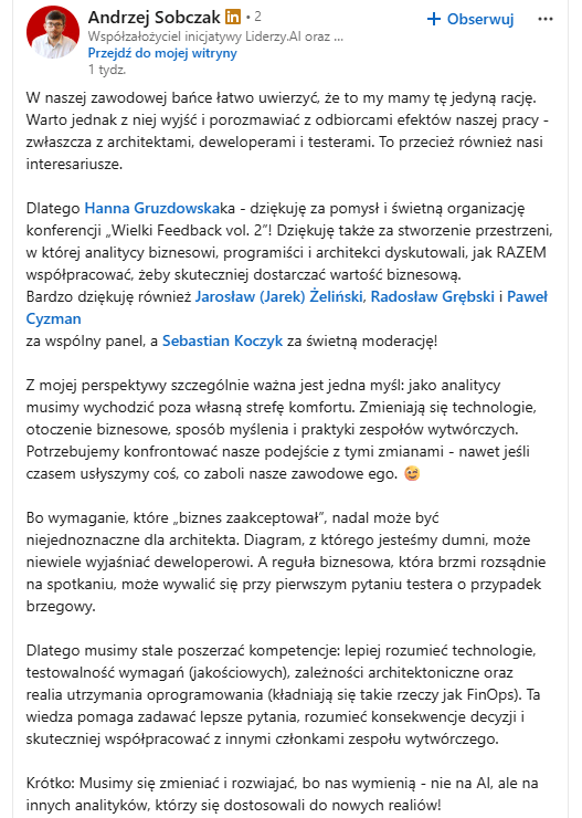 Opinia uczestnika 3