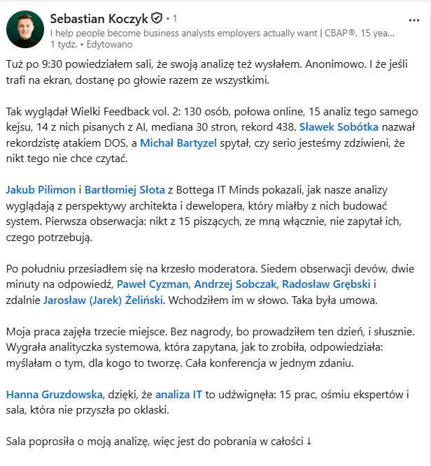 Opinia uczestnika 6