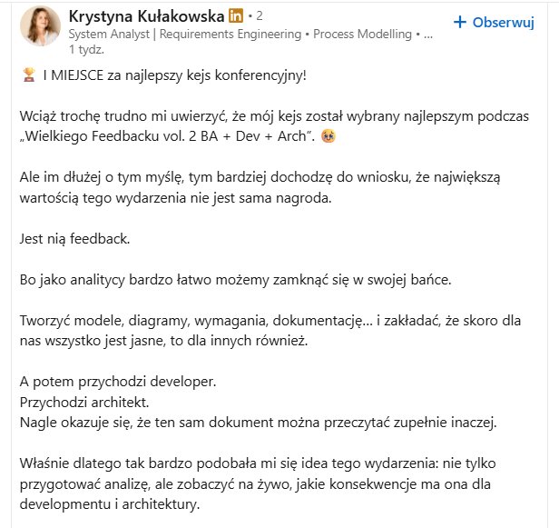 Opinia uczestnika 11