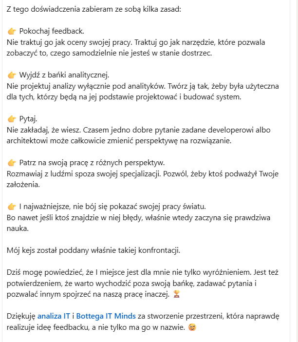 Opinia uczestnika 12